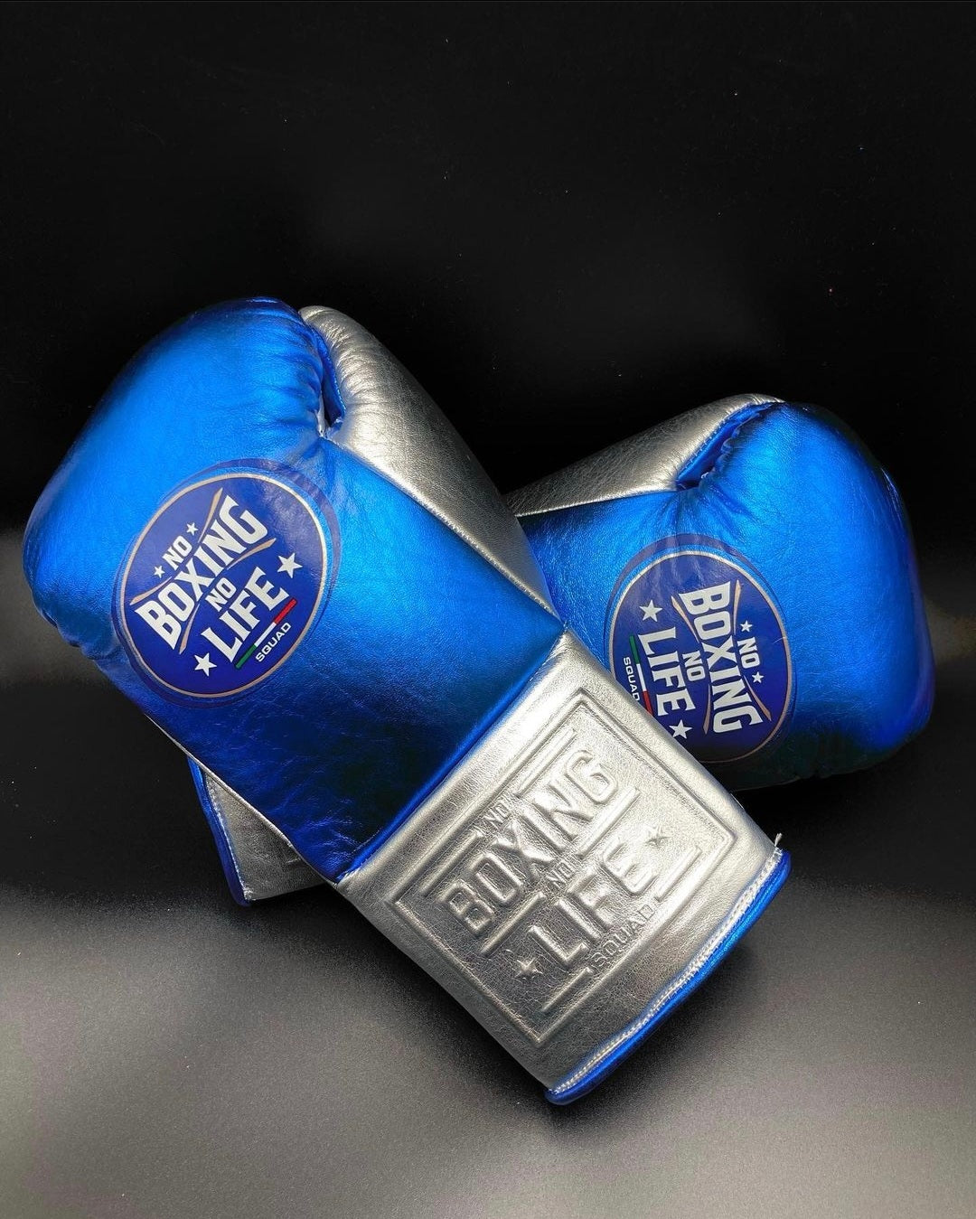 No Boxing No Life Glove - online, NBNL Boxing Gloves, Leather Gloves Limited Edition Black/Silver