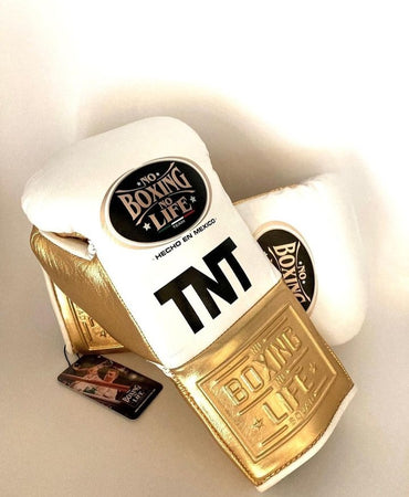 No Boxing No Life Glove - online, NBNL Boxing Gloves, Leather Gloves Limited Edition Gold/White