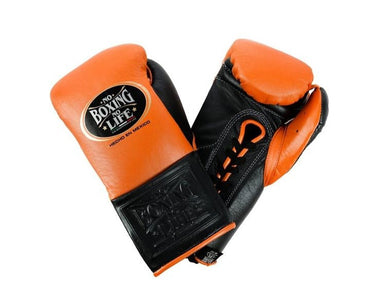 No Boxing No Life Glove - online, NBNL Boxing Gloves, Leather Gloves Limited Edition Orange/Black