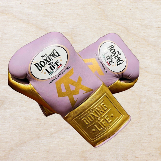 No Boxing No Life Glove - online, NBNL Boxing Gloves, Leather Gloves Limited Edition Purple/Gold
