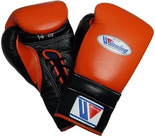 Winning boxing gloves, Orange/Black christmas gift for mens Thanksgiving gifts for him