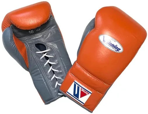 Winning boxing gloves, Orange/Grey christmas gift for mens Thanksgiving gifts for him