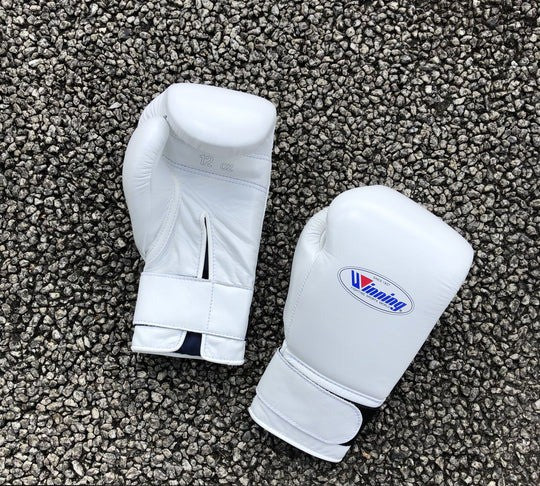 Winning boxing gloves, White christmas gift for mens Thanksgiving gifts for him