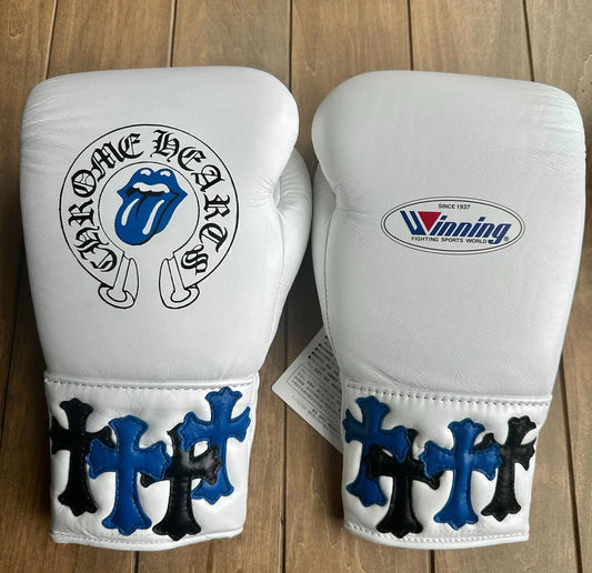 Winning boxing gloves, White christmas gift for mens Thanksgiving gifts for him