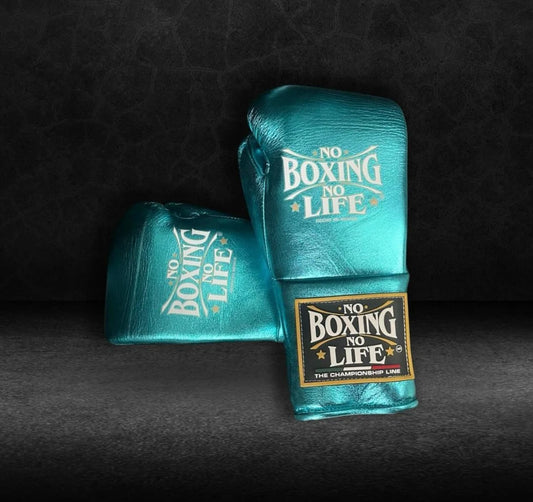 No Boxing No Life Glove - online, NBNL Boxing Gloves, Leather Gloves Limited Edition Sky Blue