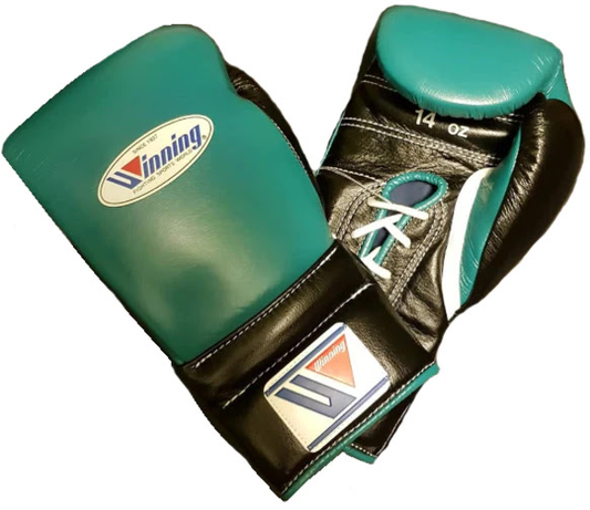 Winning boxing gloves, Green/Black christmas gift for mens Thanksgiving gifts for him