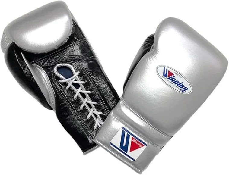 Winning boxing gloves, Black/Silver christmas gift for mens Thanksgiving gifts for him