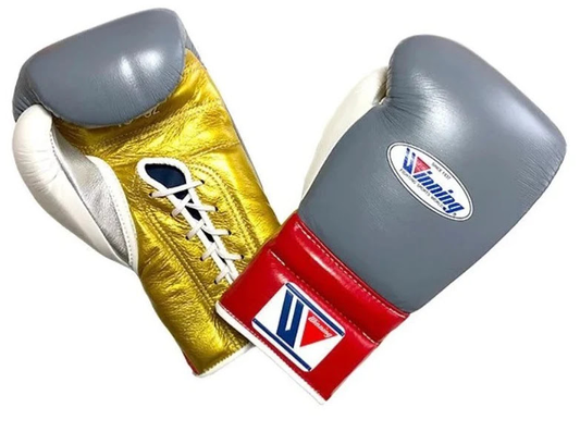 Winning boxing gloves, Grey/Gold christmas gift for mens Thanksgiving gifts for him