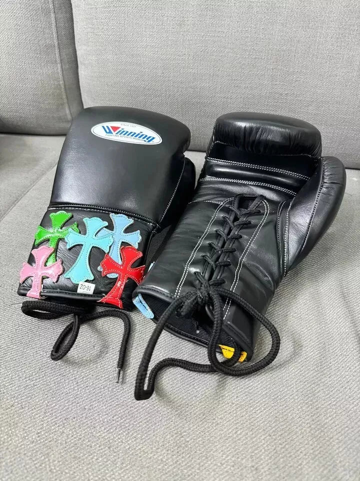 Winning boxing gloves, Black christmas gift for mens Thanksgiving gifts for him